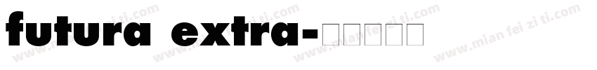 futura extra字体转换